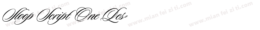 Sloop Script One Les字体转换